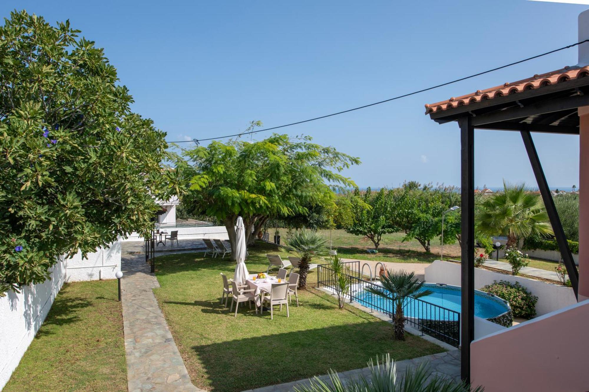 Villa Eleni 100M From The Sea Rapanianá Dış mekan fotoğraf