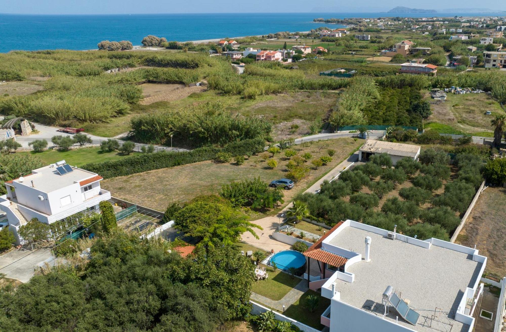 Villa Eleni 100M From The Sea Rapanianá Dış mekan fotoğraf