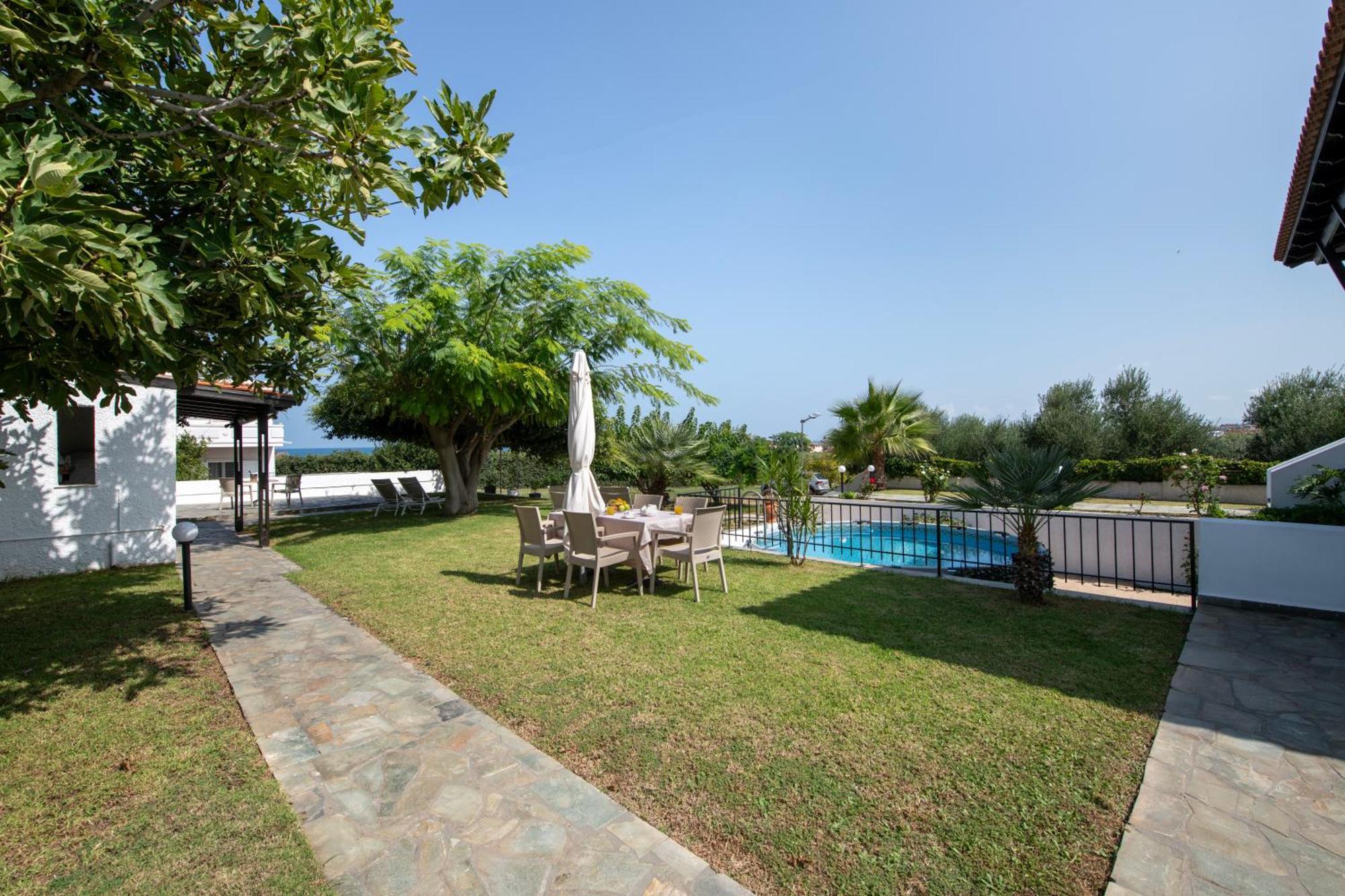 Villa Eleni 100M From The Sea Rapanianá Dış mekan fotoğraf