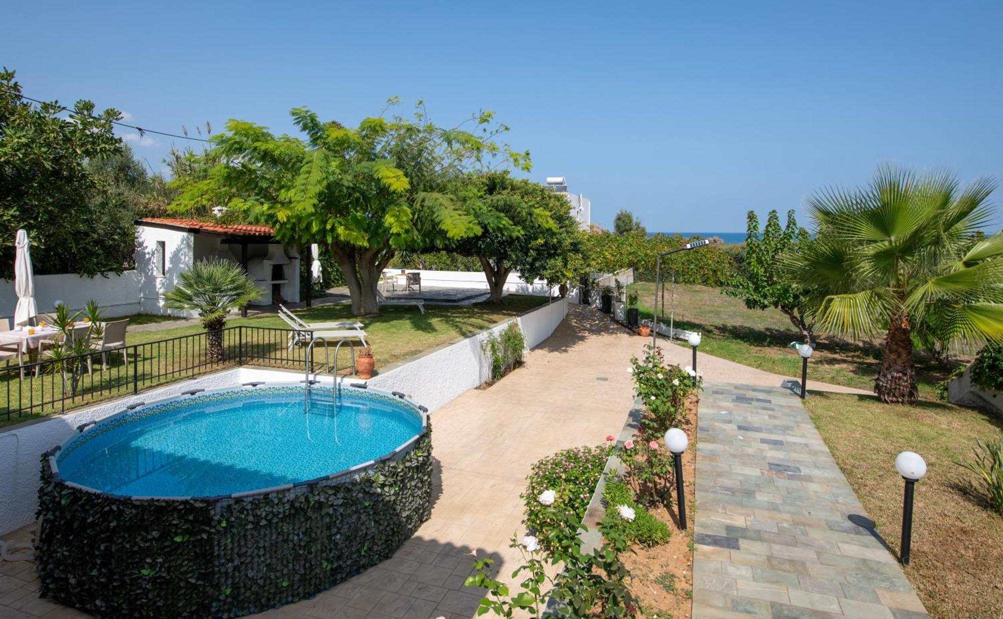 Villa Eleni 100M From The Sea Rapanianá Dış mekan fotoğraf