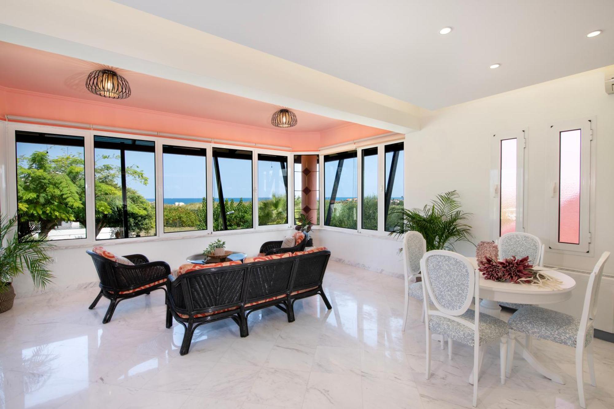 Villa Eleni 100M From The Sea Rapanianá Dış mekan fotoğraf